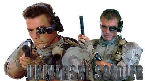 jean claude van damme and Dolph Lundgren in Universal Soldier